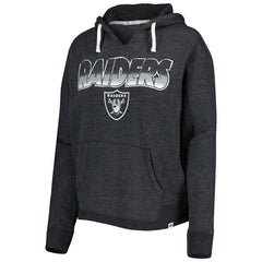 Las Vegas Raiders '47 Women's Color Rise Kennedy Notch Neck Pullover Hoodie - Black for sale