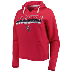 Tampa Bay Buccaneers '47 Women's Color Rise Kennedy Notch Neck Pullover Hoodie - Red sale
