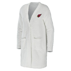 Arizona Cardinals WEAR by Erin Andrews Women's Cozy Lounge Cardigan Sweater - Cream discount