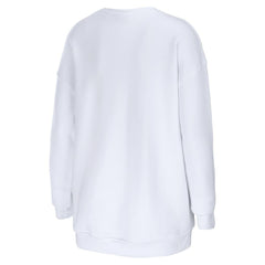 Washington Commanders WEAR by Erin Andrews Women's Oversized Pullover Sweatshirt - White cheap