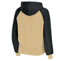 New Orleans Saints WEAR by Erin Andrews Women's Colorblock Lightweight Full-Zip Hoodie - Gold outlet