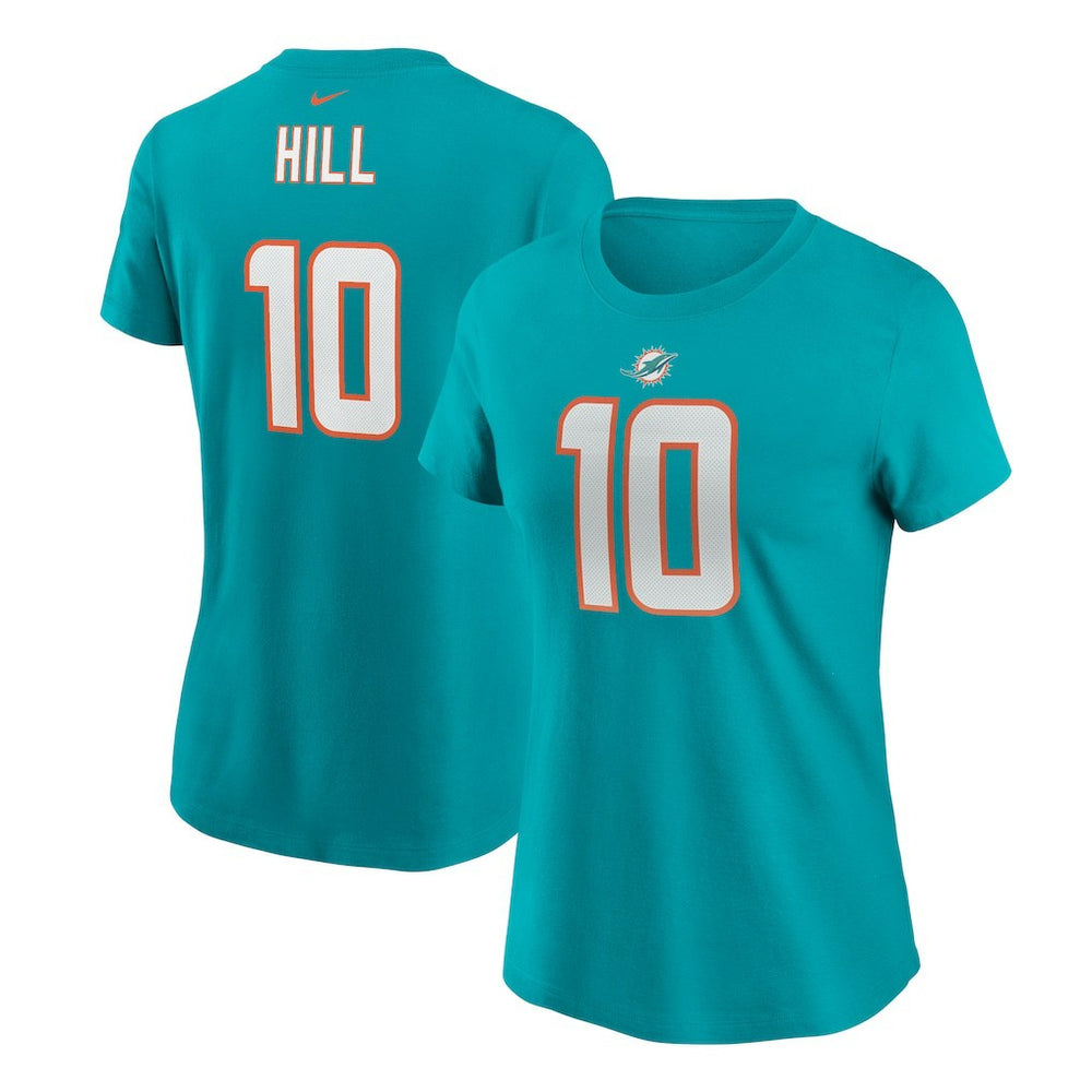 Tyreek Hill Miami Dolphins Women's Player Name & Number T-Shirt - Aqua | Nike for sale