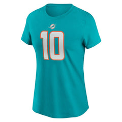 Tyreek Hill Miami Dolphins Women's Player Name & Number T-Shirt - Aqua | Nike for sale