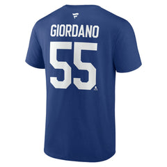 Mark Giordano Toronto Maple Leafs Fanatics Authentic Stack Name & Number T-Shirt Blue