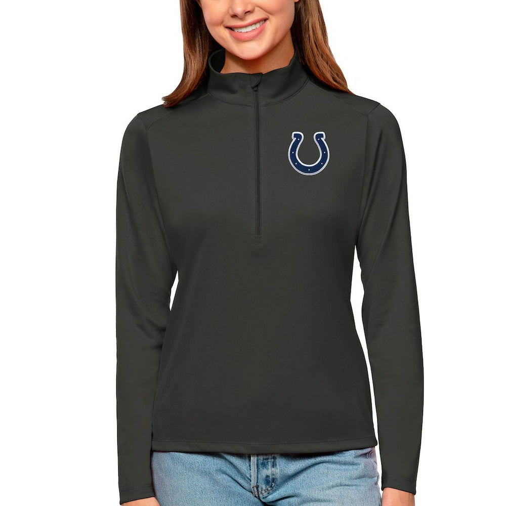 Indianapolis Colts Antigua Women's Tribute Half-Zip Top - Charcoal outlet