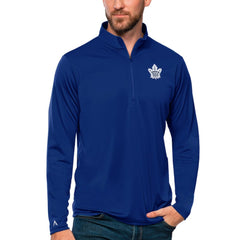 Toronto Maple Leafs Antigua Tribute Quarter-Zip Pullover Top Blue