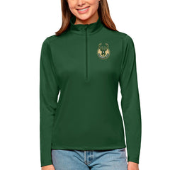 Milwaukee Bucks Antigua Women's Tribute Half-Zip Top - Hunter Green outlet