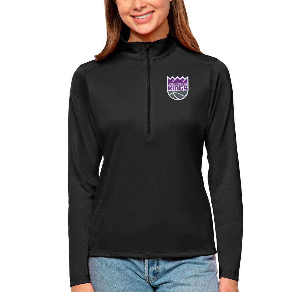 Sacramento Kings Antigua Women's Tribute Half-Zip Top - Black discount