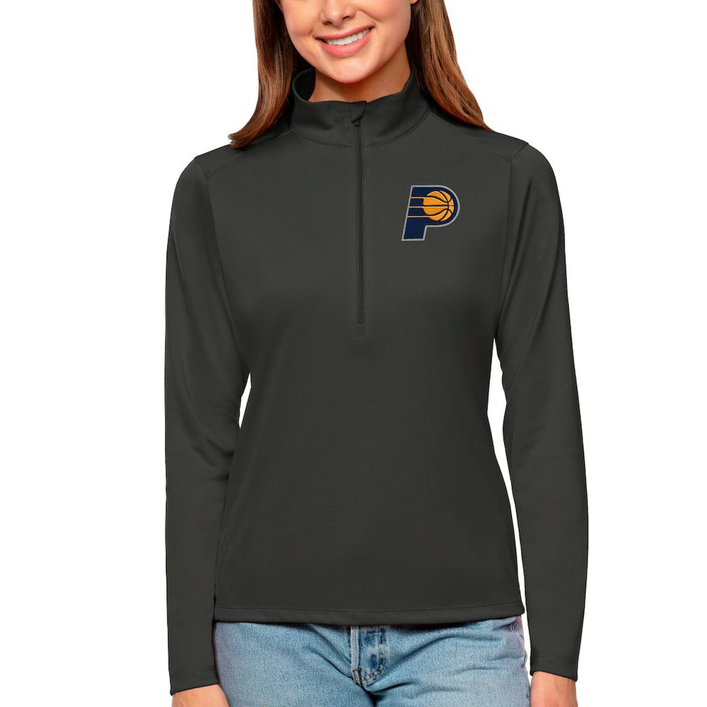 Indiana Pacers Antigua Women's Tribute Half-Zip Top - Charcoal online