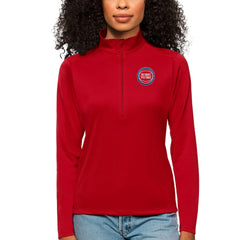 Detroit Pistons Antigua Women's Tribute Half-Zip Top sale - Red sale