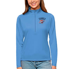 Oklahoma City Thunder Antigua Women's Tribute Half-Zip Top - Blue for sale