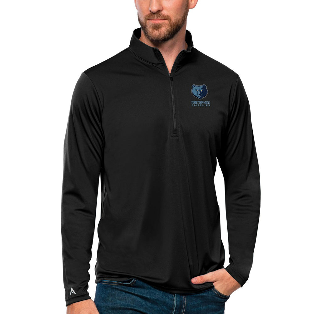 Memphis Grizzlies Antigua Tribute Quarter-Zip Pullover Top - Black discount