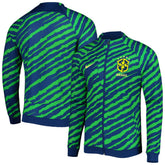 Brazil National Team 2022 Academy Pro Anthem Performance Raglan Full-Zip Jacket - Blue/Green | Nike shop