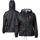 Baltimore Orioles Women's Flash Forward Full-Zip Windbreaker Jacket - Black | Columbia
