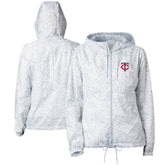 Minnesota Twins Women's Flash Forward Full-Zip Windbreaker Jacket - Gray | Columbia