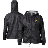 Pittsburgh Pirates Women's Team Flash Forward Full-Zip Windbreaker Jacket - Black | Columbia