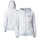 Toronto Blue Jays Women's Flash Forward Full-Zip Windbreaker Jacket - White | Columbia