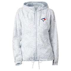 Toronto Blue Jays Women's Flash Forward Full-Zip Windbreaker Jacket - White | Columbia