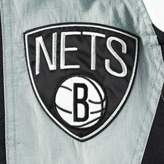 Brooklyn Nets Starter Body Check Raglan Hoodie Half-Zip Jacket - Black sale