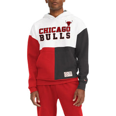 Chicago Bulls Tommy Jeans Andrew Split Pullover Hoodie - White/Red discount
