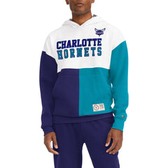 Charlotte Hornets Tommy Jeans Andrew Split Pullover Hoodie - White/Purple outlet
