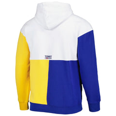 Golden State Warriors Tommy Jeans Andrew Split Pullover Hoodie sale - White/Royal for sale
