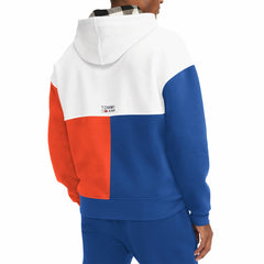 New York Knicks Tommy Jeans Andrew Split Pullover Hoodie - White/Royal cheap