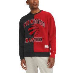 Toronto Raptors Tommy Jeans Keith Split Pullover Sweatshirt - Red/Black discount