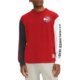 Atlanta Hawks Tommy Jeans Richie Color Block Long Sleeve T-Shirt - Red shop