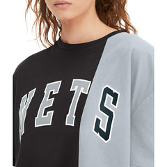 Brooklyn Nets Tommy Jeans Women's Betsy Relaxed Crop T-Shirt - Black/White on sale