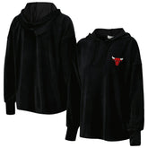Chicago Bulls Touch Women's End Line Velour Pullover Hoodie sale - Black online