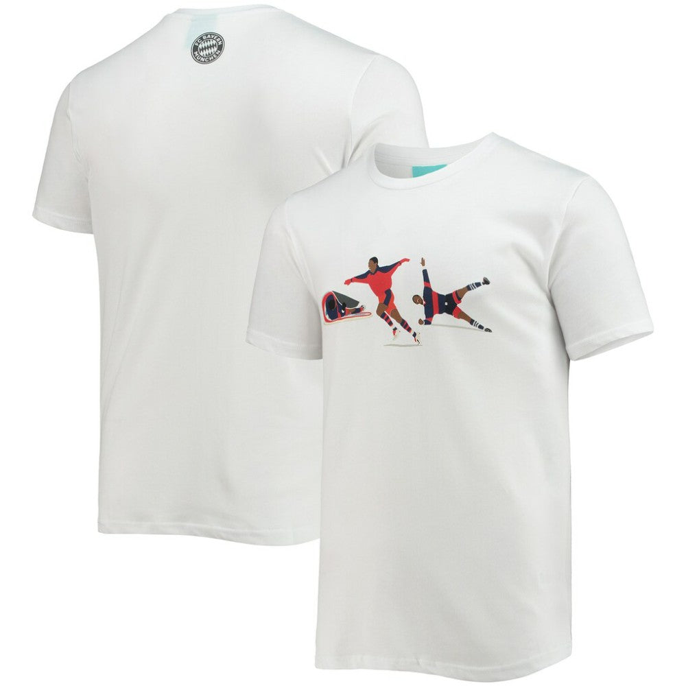 Giovane Élber Bayern Munich Hands-of-God T-Shirt - White discount