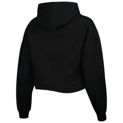 Philadelphia 76ers Lusso Women's Layla World Tour Cropped Pullover Hoodie - Black sale