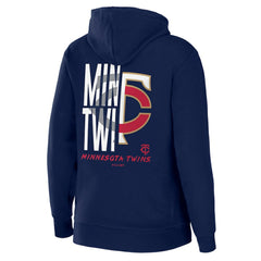 Minnesota Twins WEAR by Erin Andrews Women's Sponge Fleece Full-Zip Hoodie - Navy