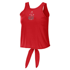Boston Red Sox WEAR by Erin Andrews Women's Open Back Twist Tie Tank Top - Red