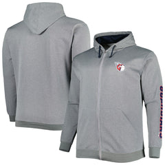 Cleveland Guardians Profile Big & Tall Pullover Hoodie - Ash