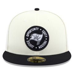 Tampa Bay Buccaneers New Era 2022 Inspire Change 59FIFTY Fitted Hat - Cream/Black sale