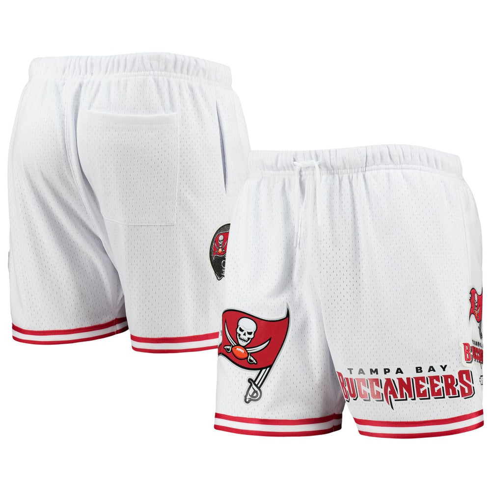 Tampa Bay Buccaneers Pro Standard Mesh Shorts - White/Red cheap