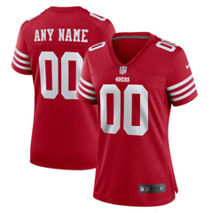 San Francisco 49ers Women's Game Custom Jersey - Scarlet | Nike discount