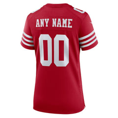 San Francisco 49ers Women's Game Custom Jersey - Scarlet | Nike discount