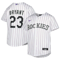 Kris Bryant Colorado Rockies Youth Alternate Replica Player Jersey - White | Nike