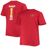Arizona Cardinals Big & Tall #1 Dad 2-Hit T-Shirt - Cardinal for sale