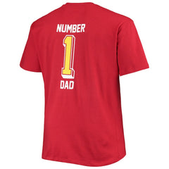 Arizona Cardinals Big & Tall #1 Dad 2-Hit T-Shirt - Cardinal for sale
