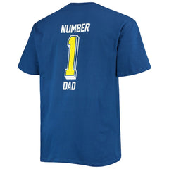 Los Angeles Rams Big & Tall #1 Dad 2-Hit T-Shirt - Royal discount