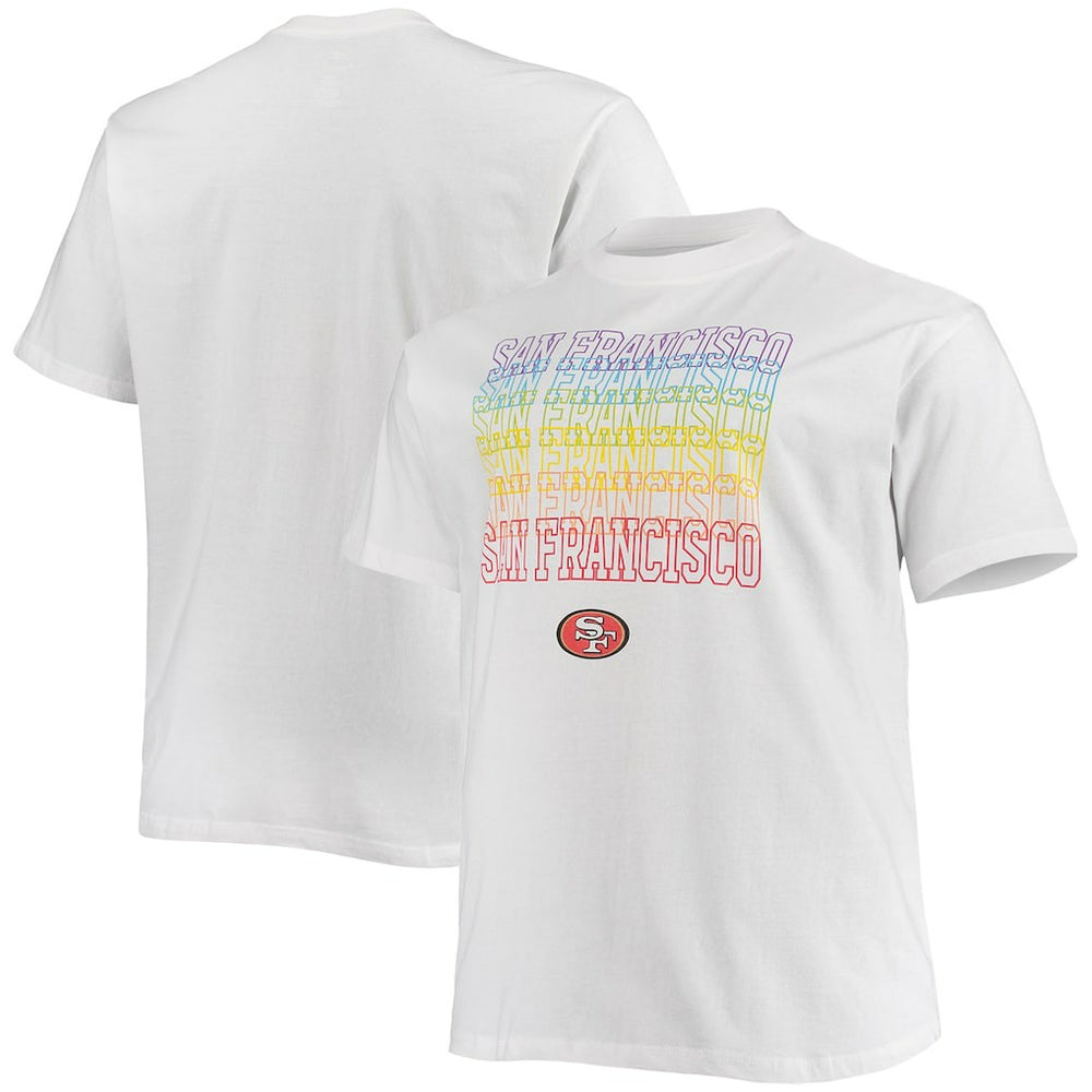 San Francisco 49ers Big & Tall City Pride T-Shirt - White discount