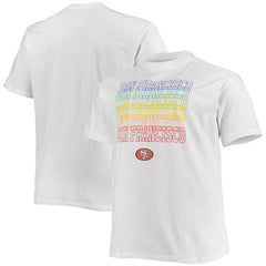 San Francisco 49ers Big & Tall City Pride T-Shirt - White discount
