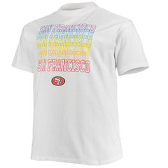 San Francisco 49ers Big & Tall City Pride T-Shirt - White discount