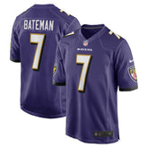 Rashod Bateman Baltimore Ravens Game Player Jersey - Purple | Nike outlet