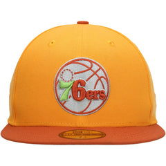 Philadelphia 76ers 59FIFTY Fitted Hat - Gold/Rust | New Era online