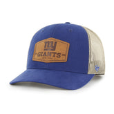 New York Giants '47 Rawhide Trucker Adjustable Hat - Royal/Natural for sale